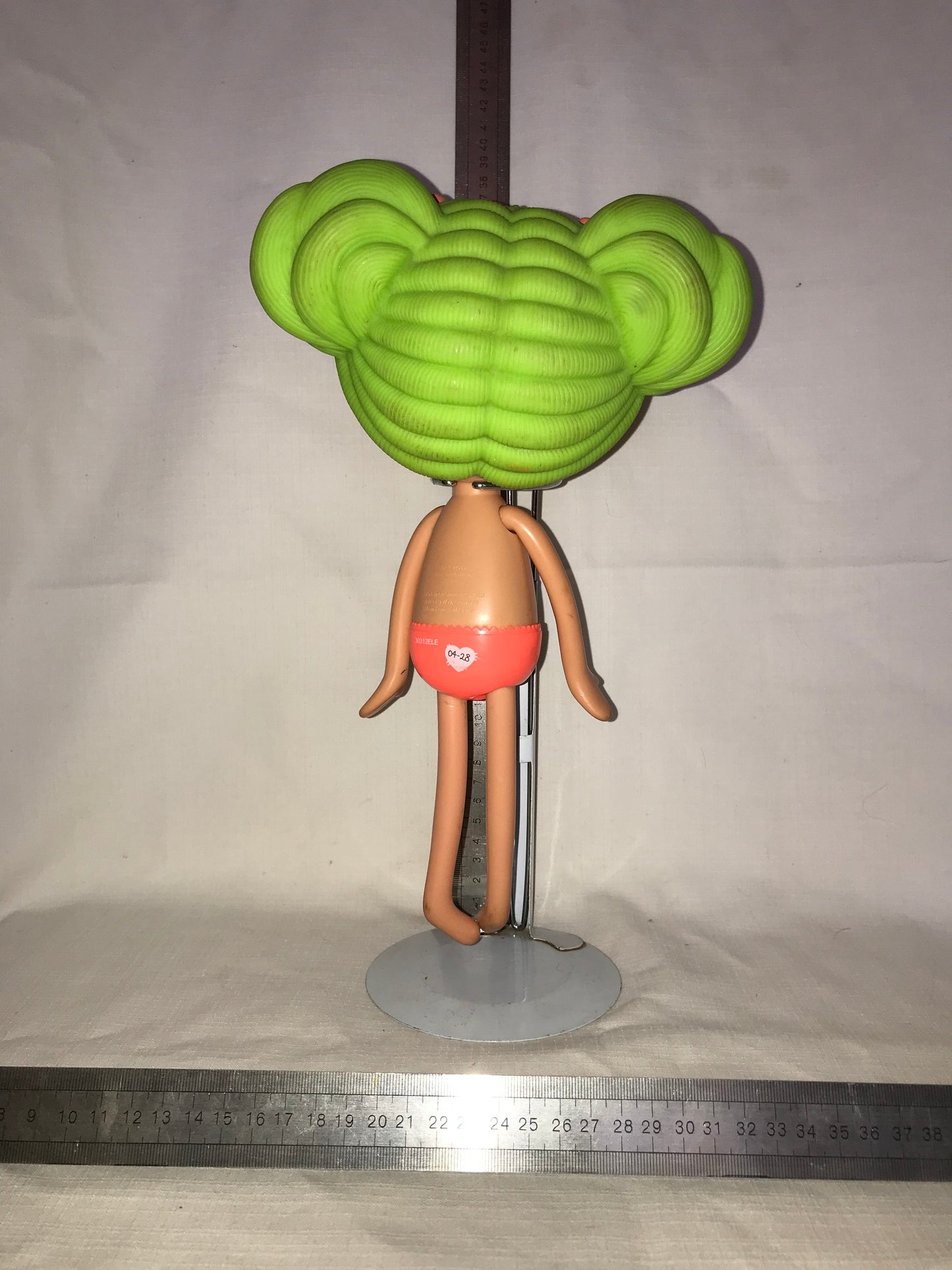 Lalaloopsie doll 36cm with green hair, pre-loved