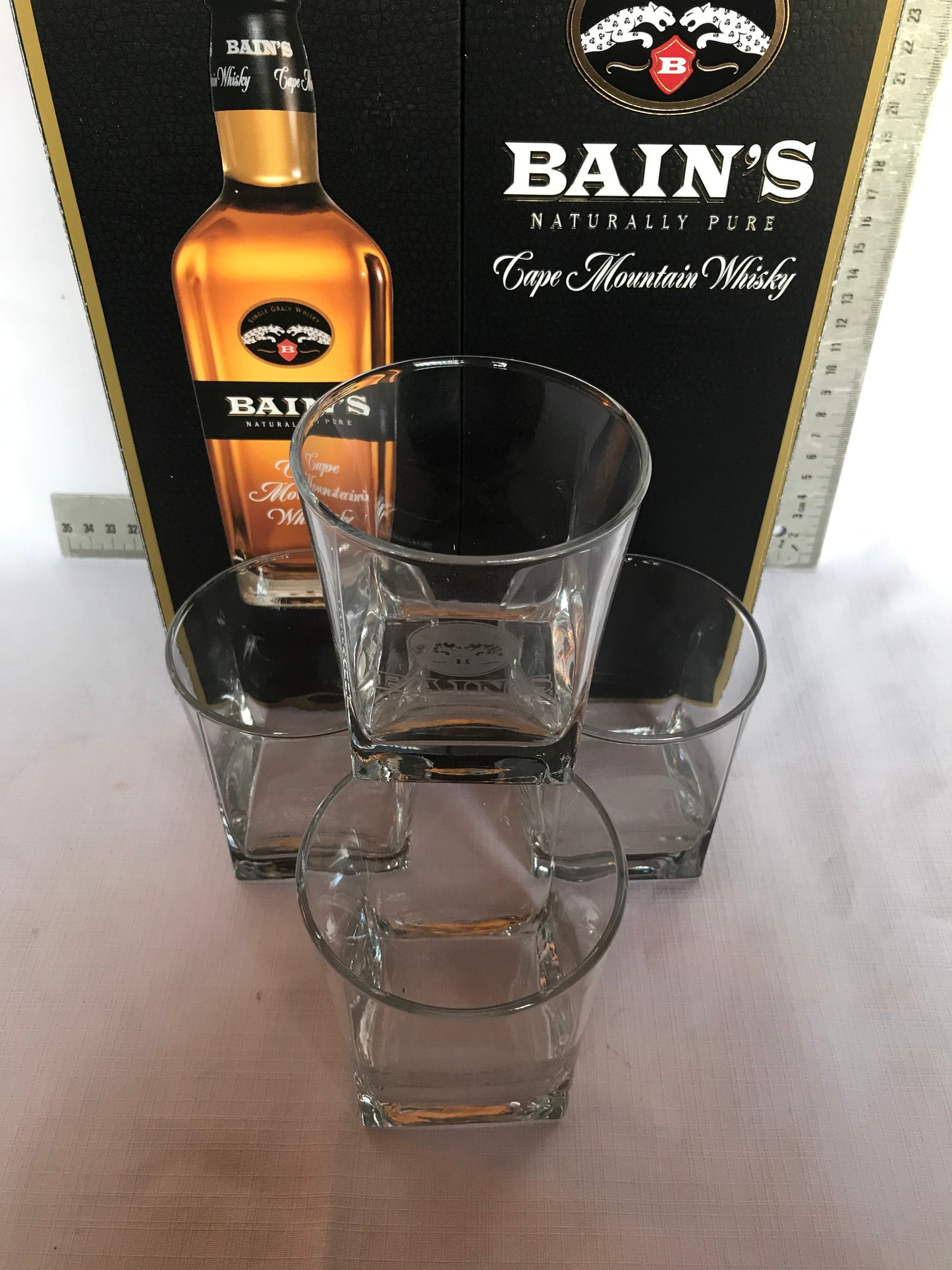 Bain's whisky drinking glasses
