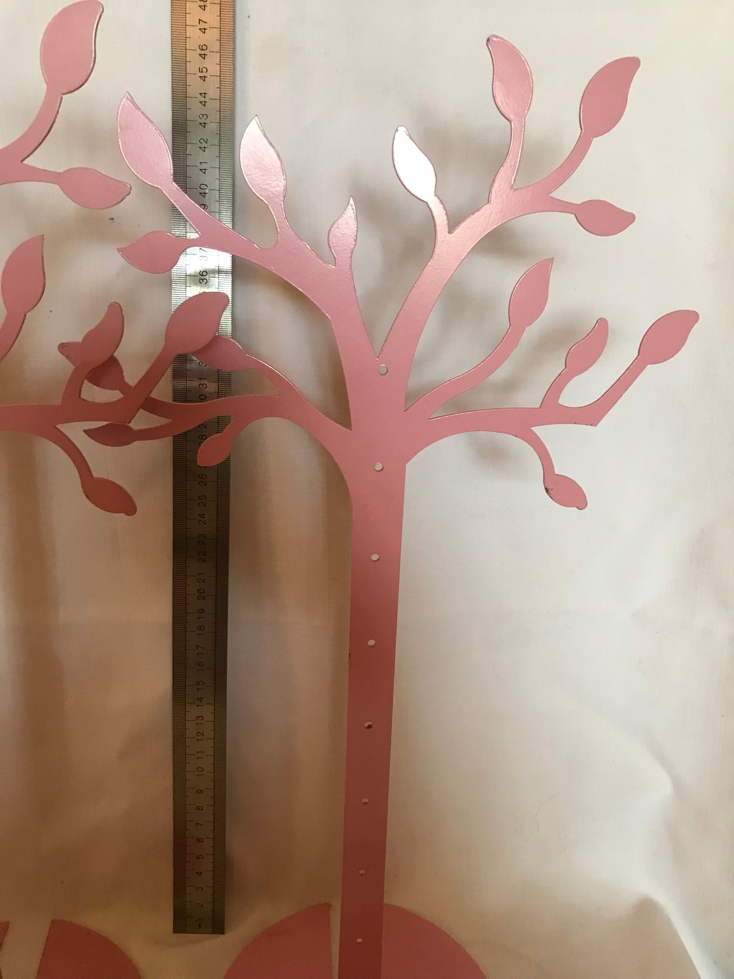 Pair of pink jewelry and accessories stands, pre-loved
