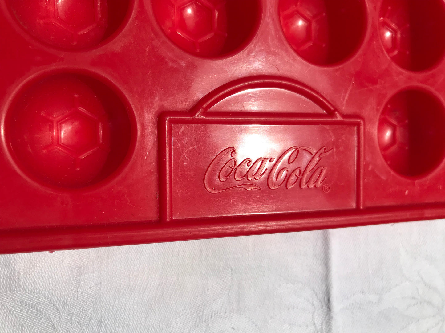 Pre-loved Coca-Cola soccer ball ice tray