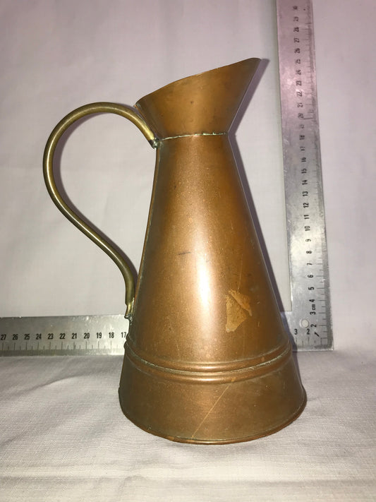 Copper jug with handle