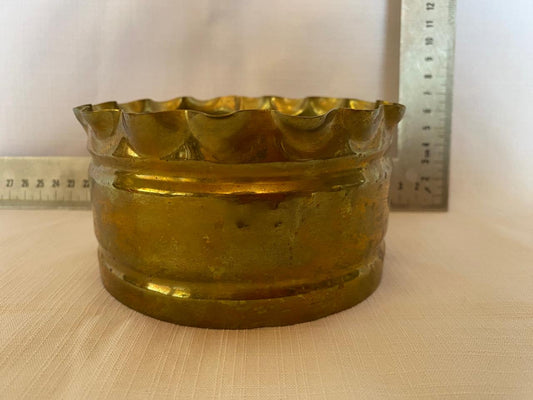 Mini brass planter