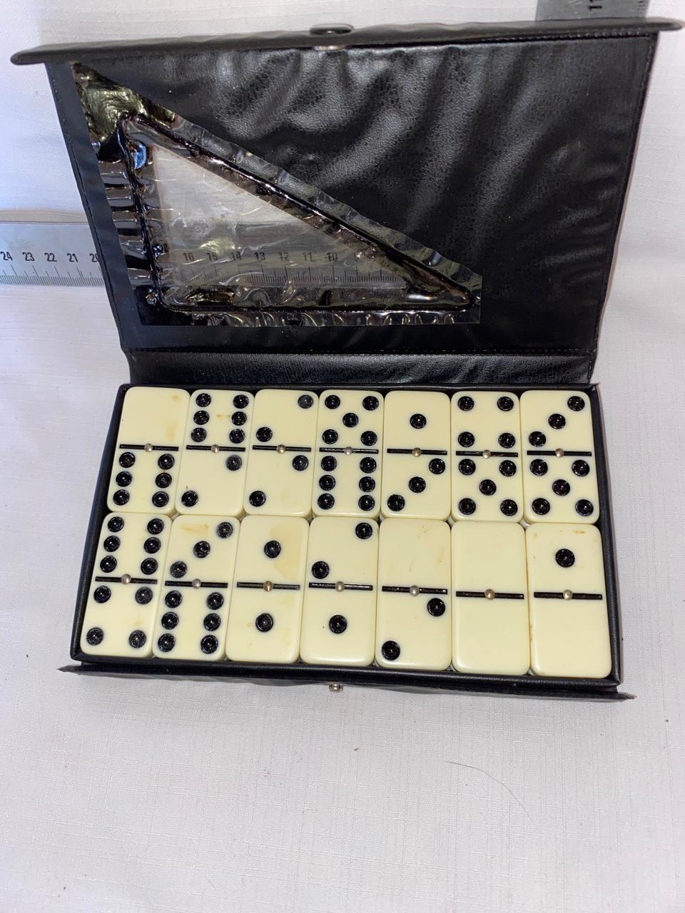 Set of plastic dominoes