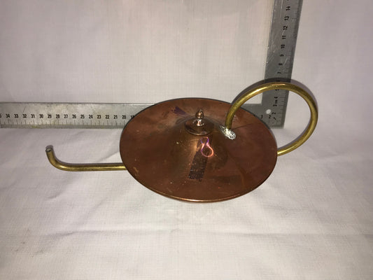 Copper spaceship tea pot