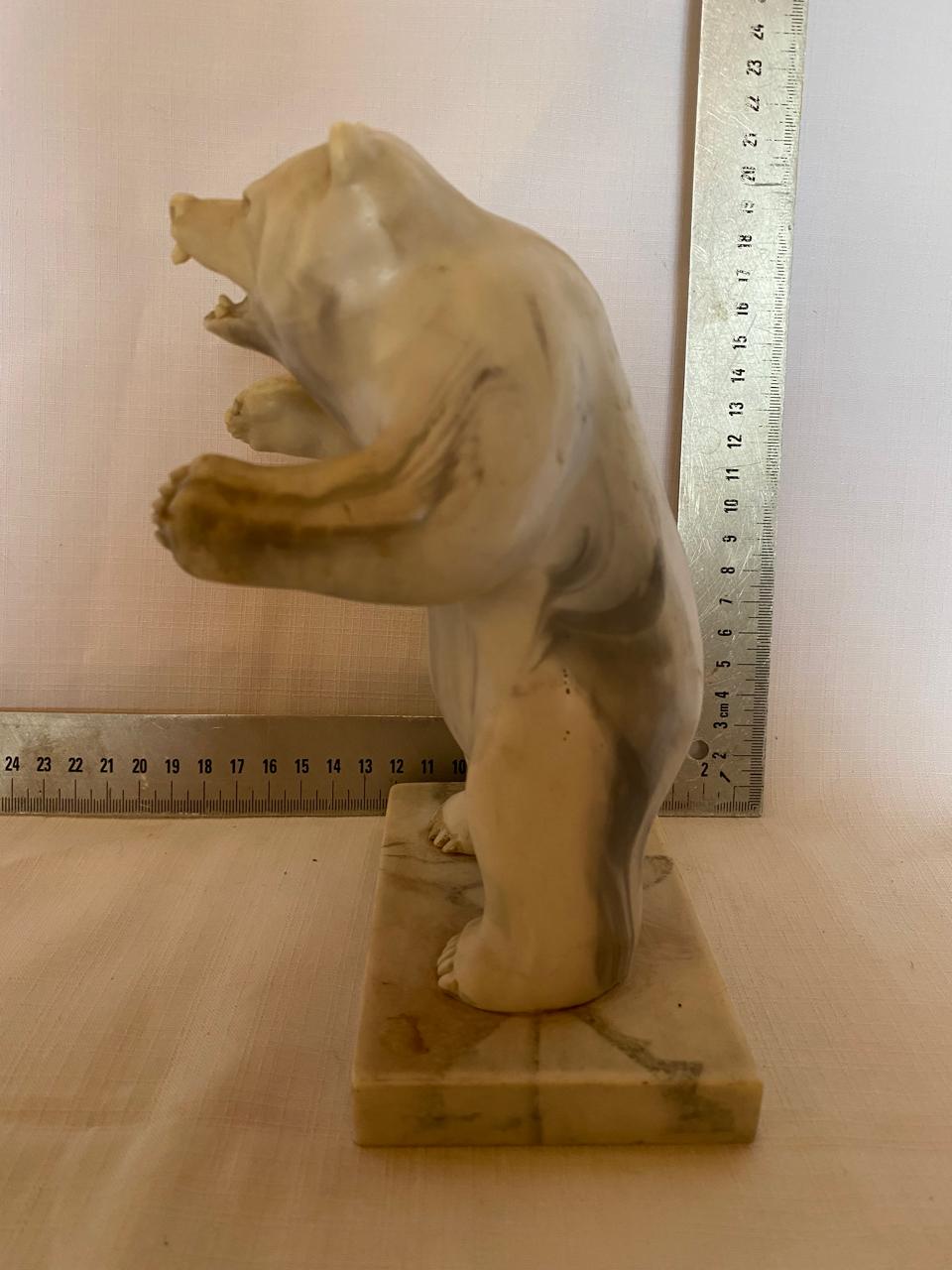 Resin bear statue