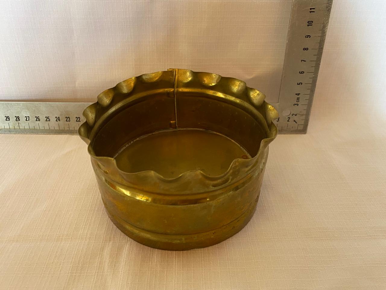 Mini brass planter