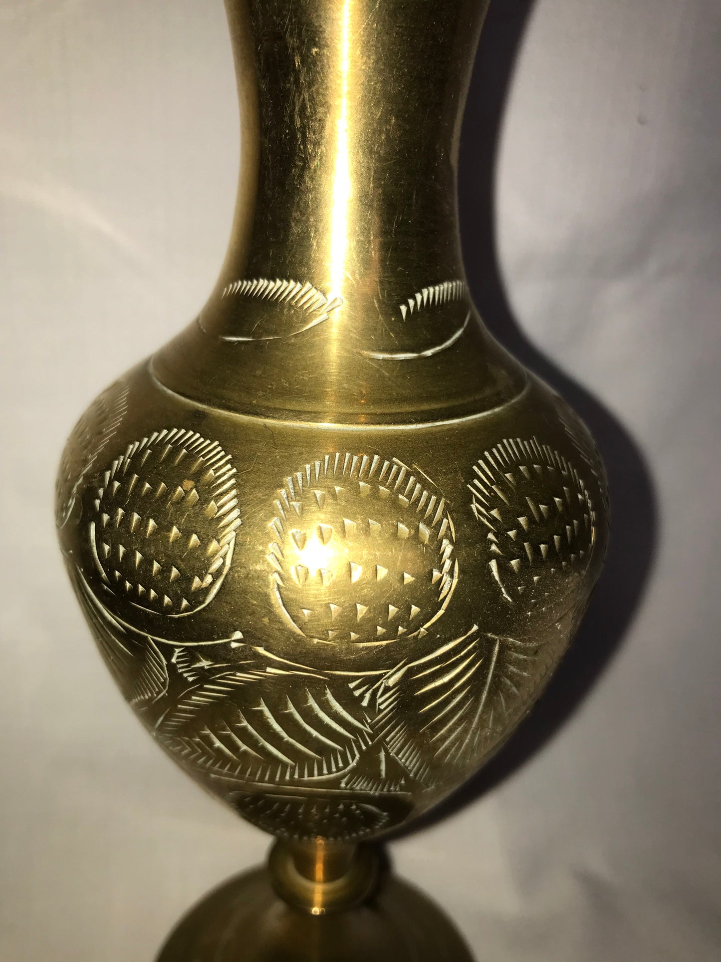2 Brass vases