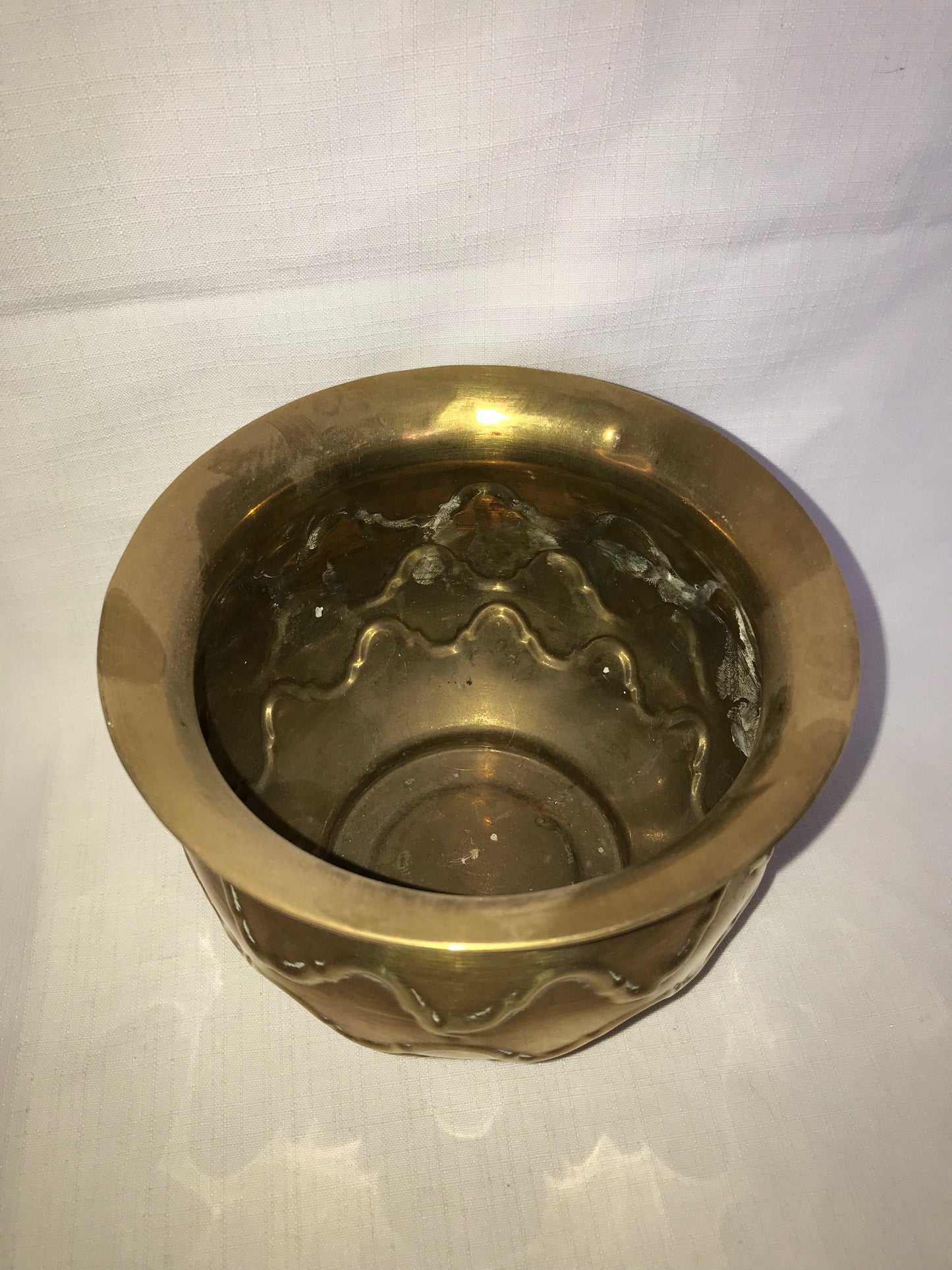 Small brass planter