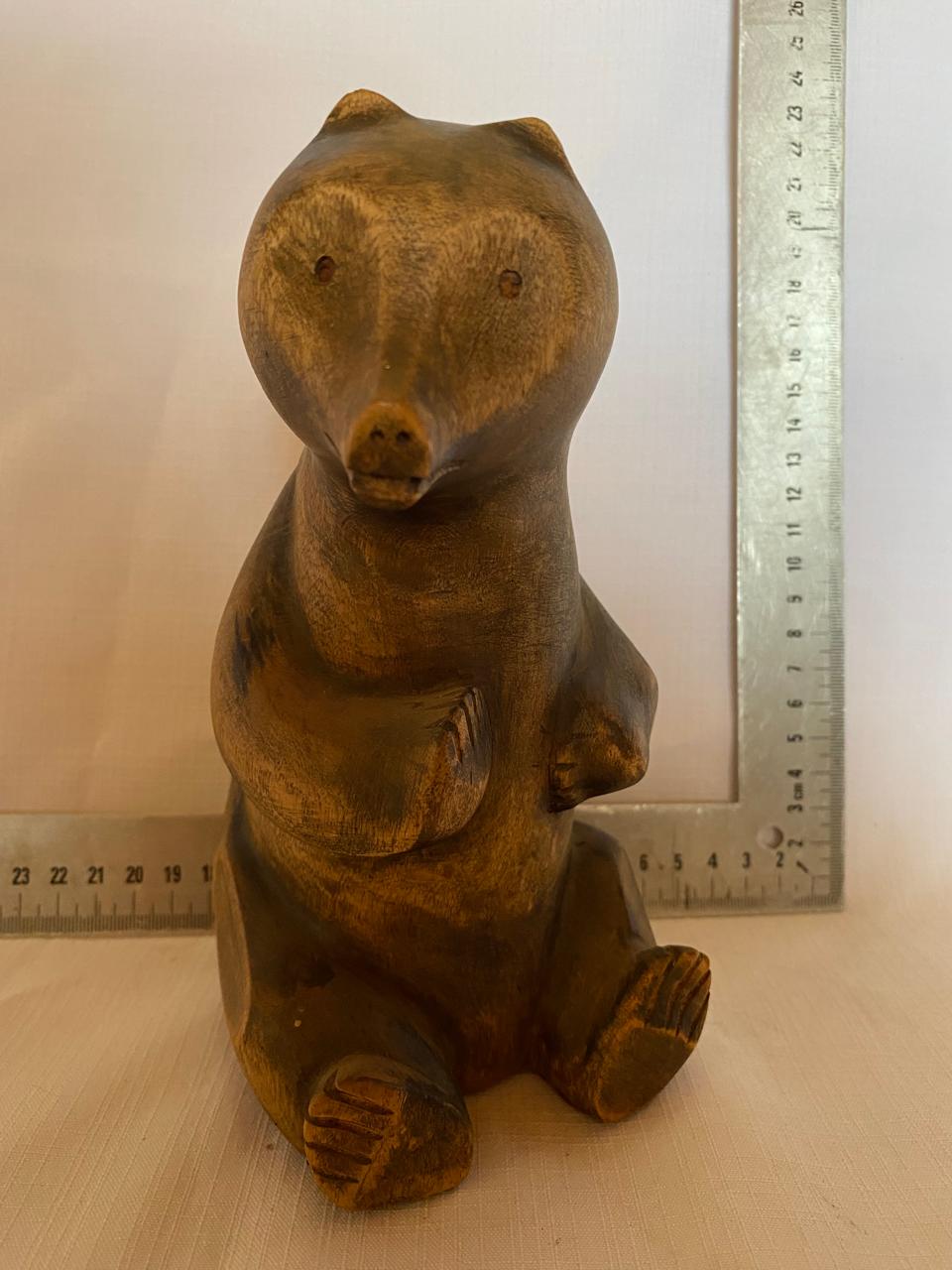 Wooden bear statue Wooden bear statue