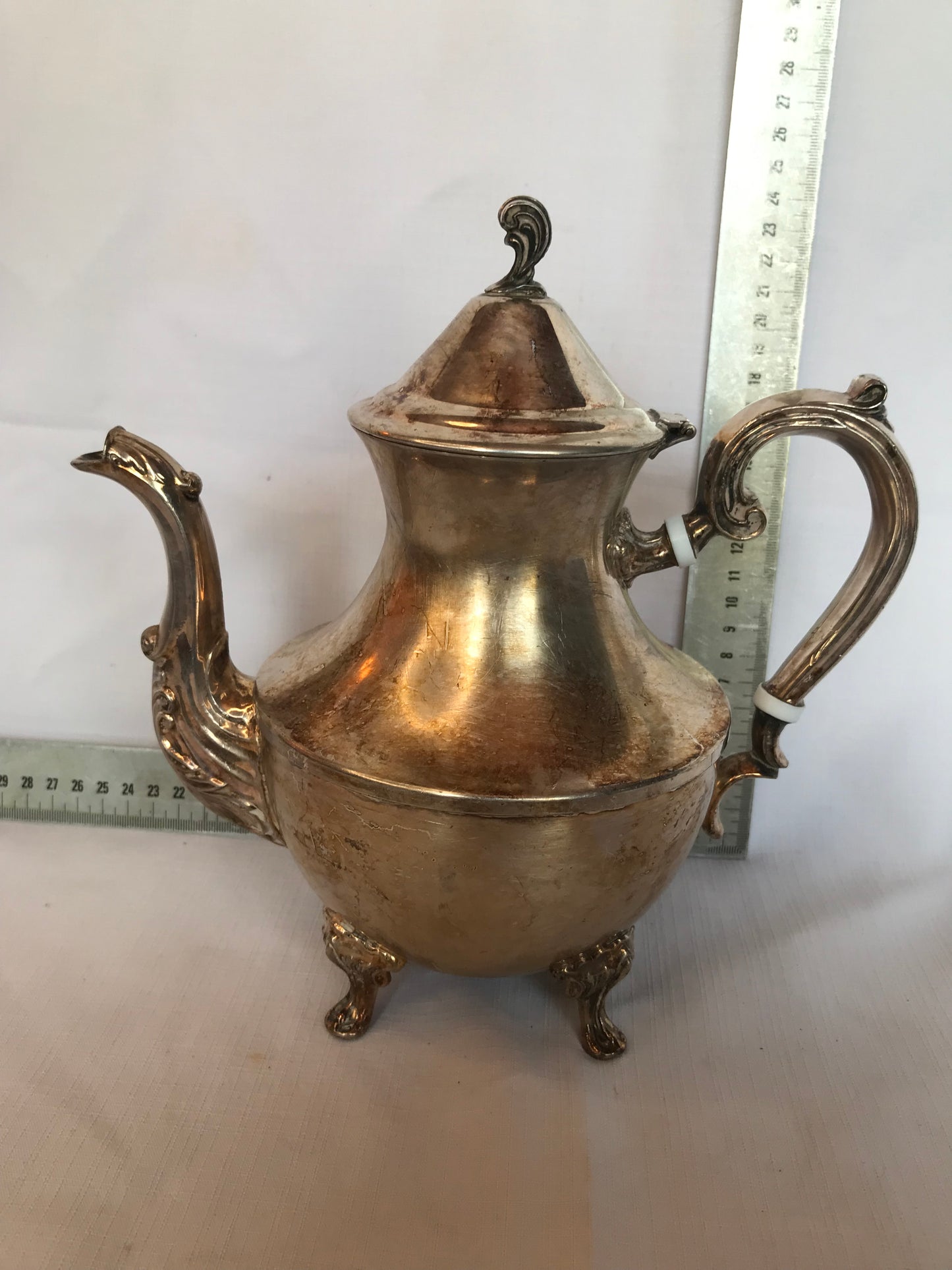 Silver-plated tea pot