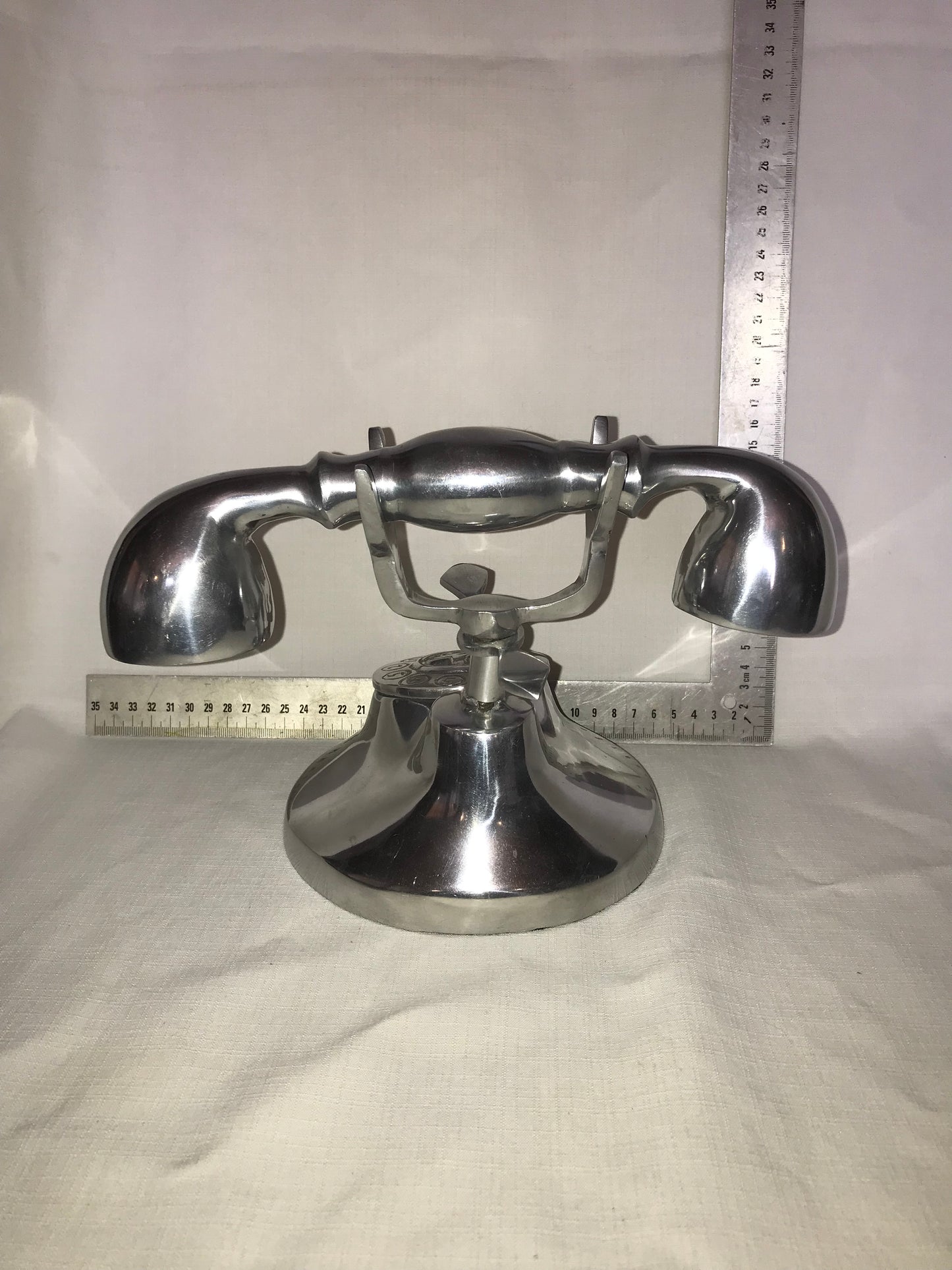 Decorative metal telephone