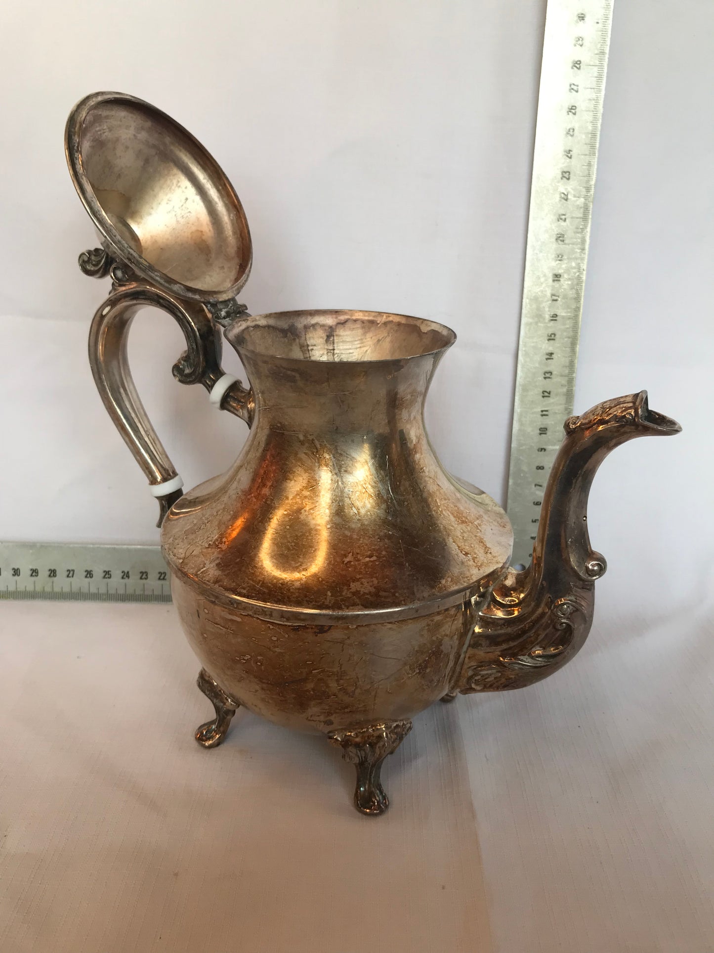 Silver-plated tea pot