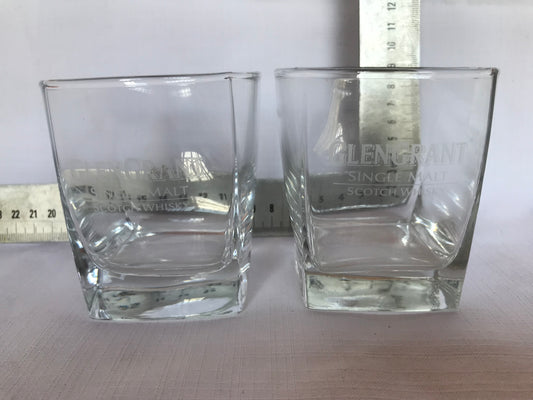 GlenGrant Scotch Whiskey X2 glasses