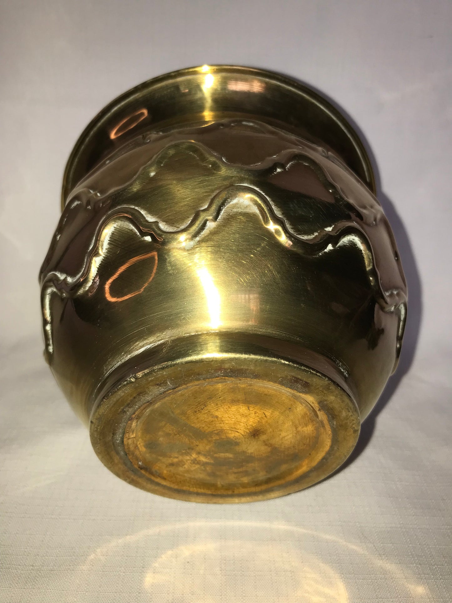 Small brass planter