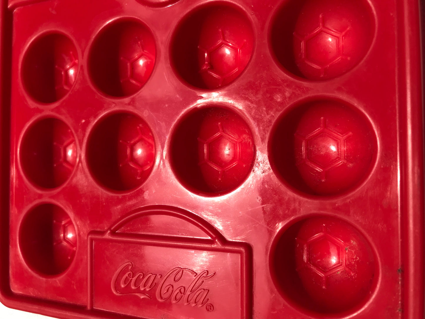 Pre-loved Coca-Cola soccer ball ice tray