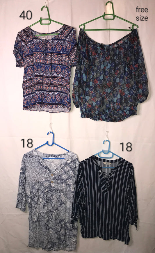Group of 4 ladies pre-loved tops