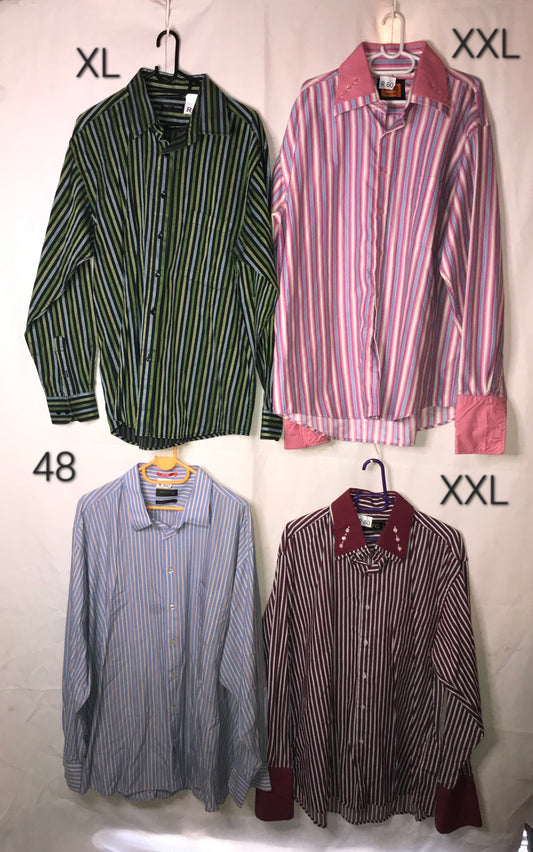 Group of 4 men's pre-loved plus size shirts