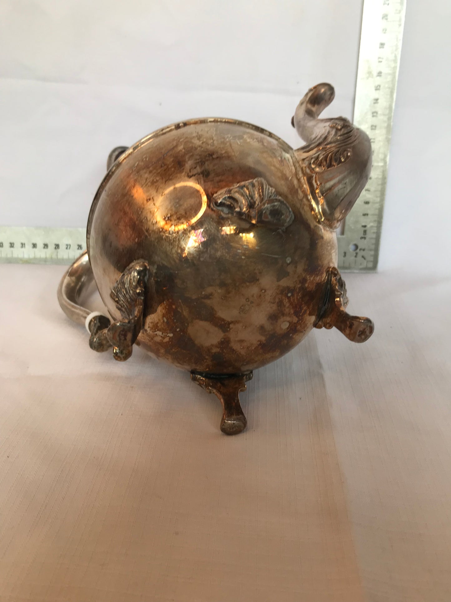 Silver-plated tea pot