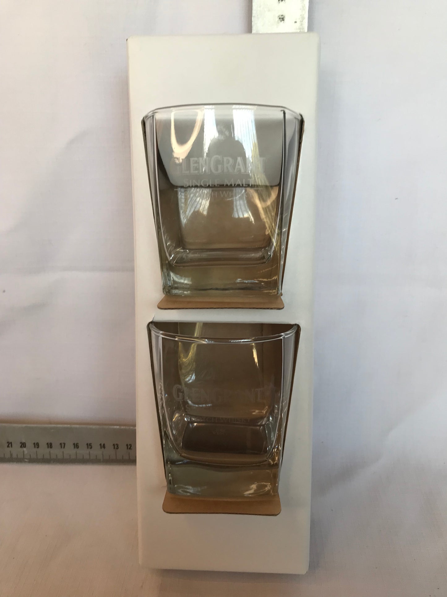 GlenGrant Scotch Whiskey X2 glasses