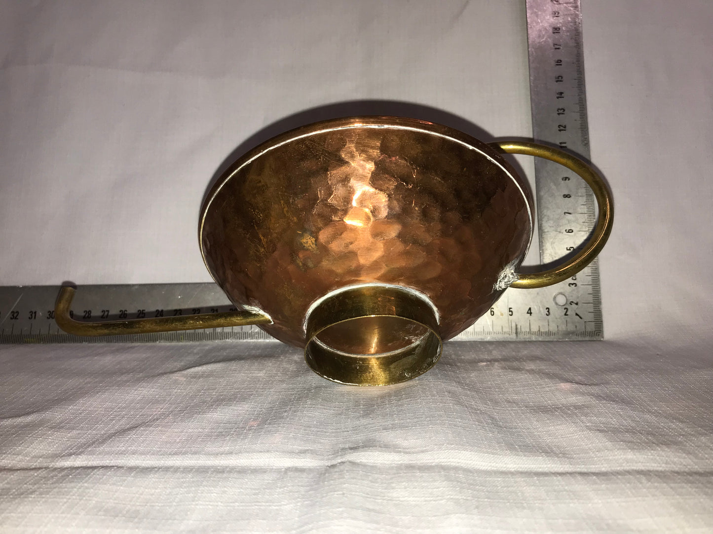 Copper spaceship tea pot