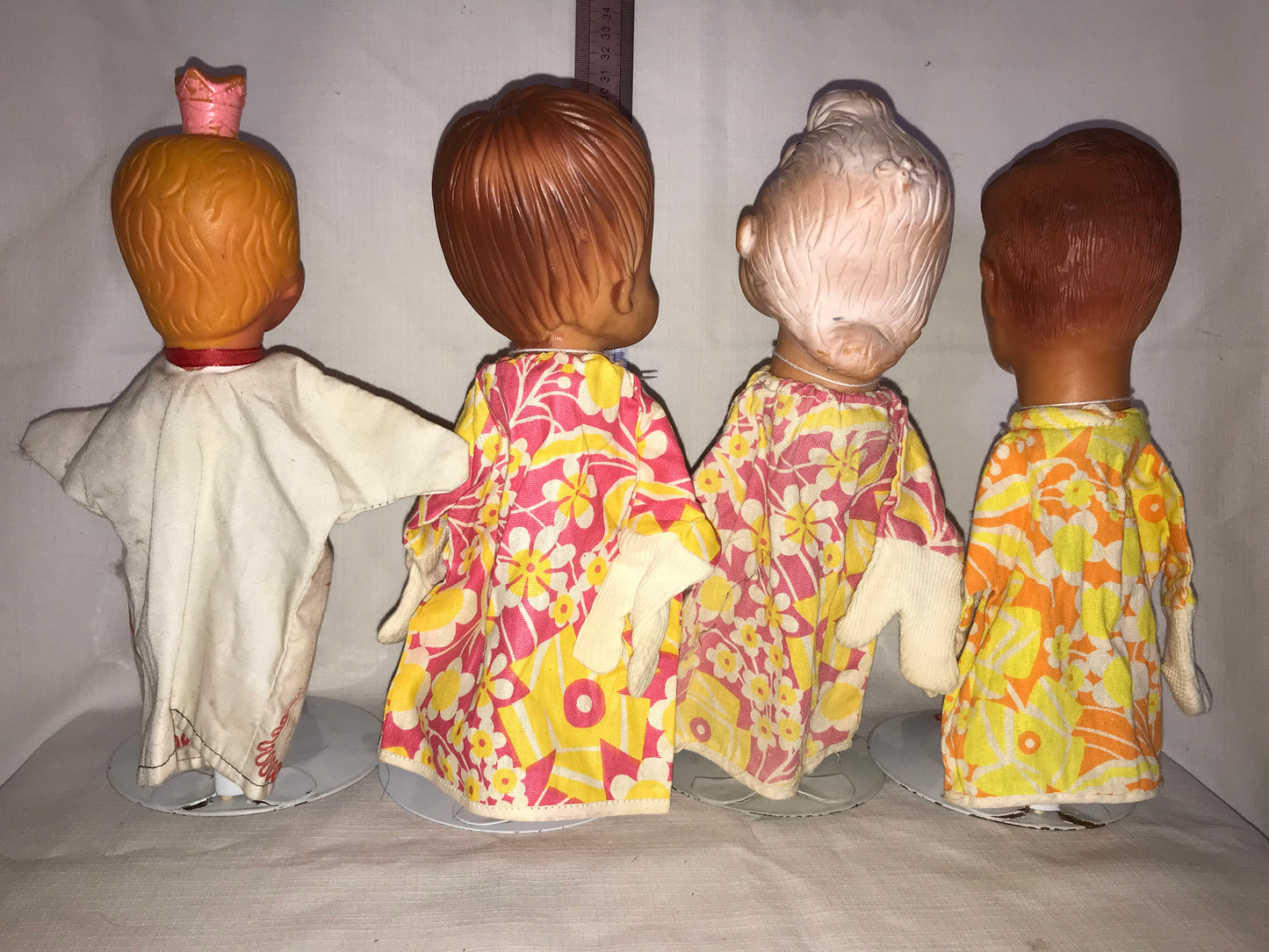 Group of 4 vintage puppets