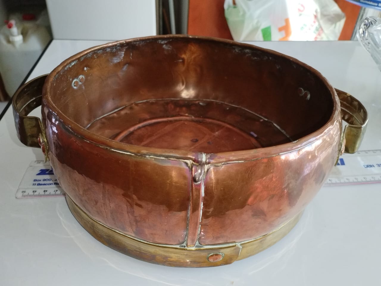 Antique copper pot