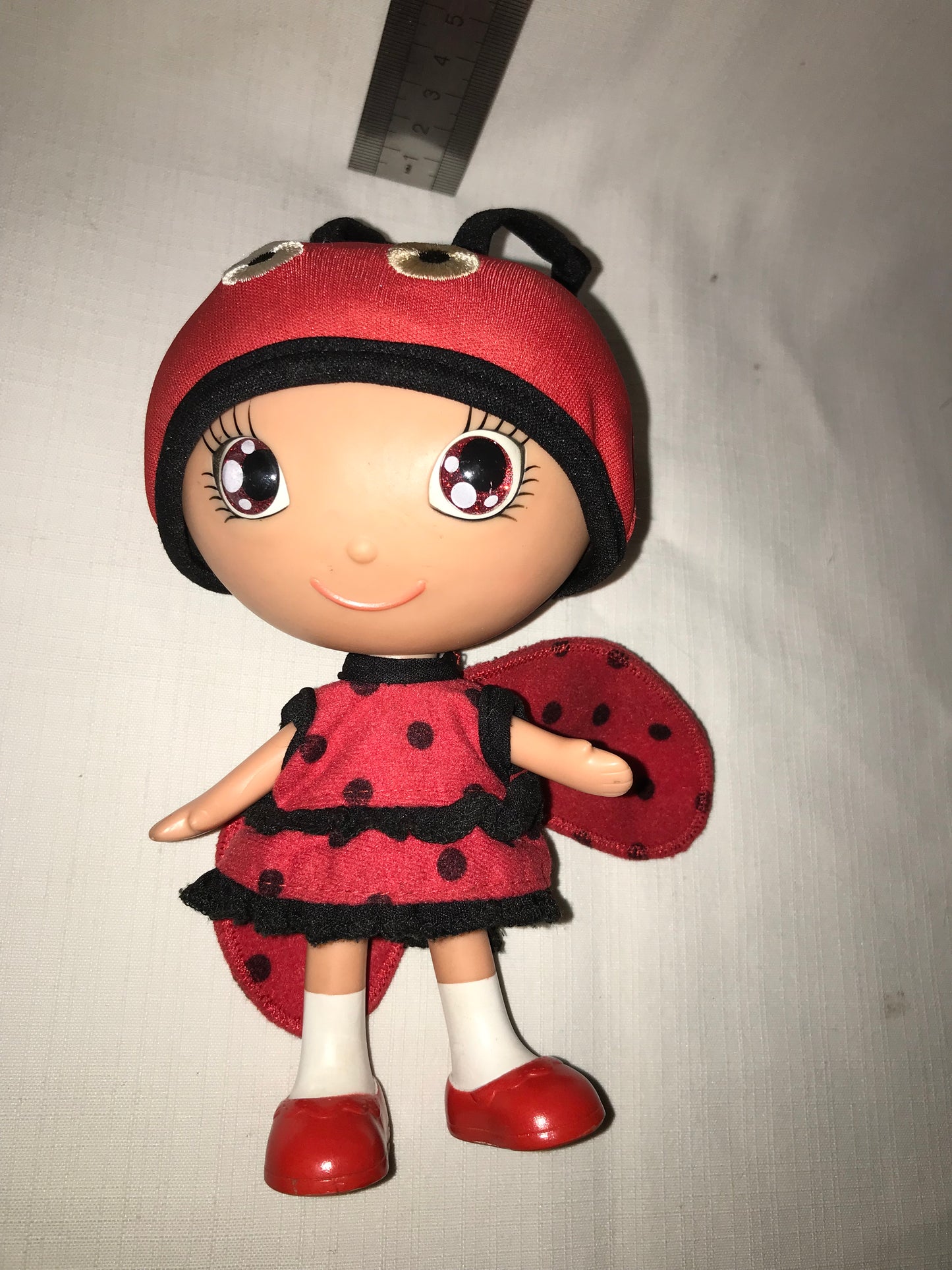 Lalaloopsie Ladybug doll small with black hair