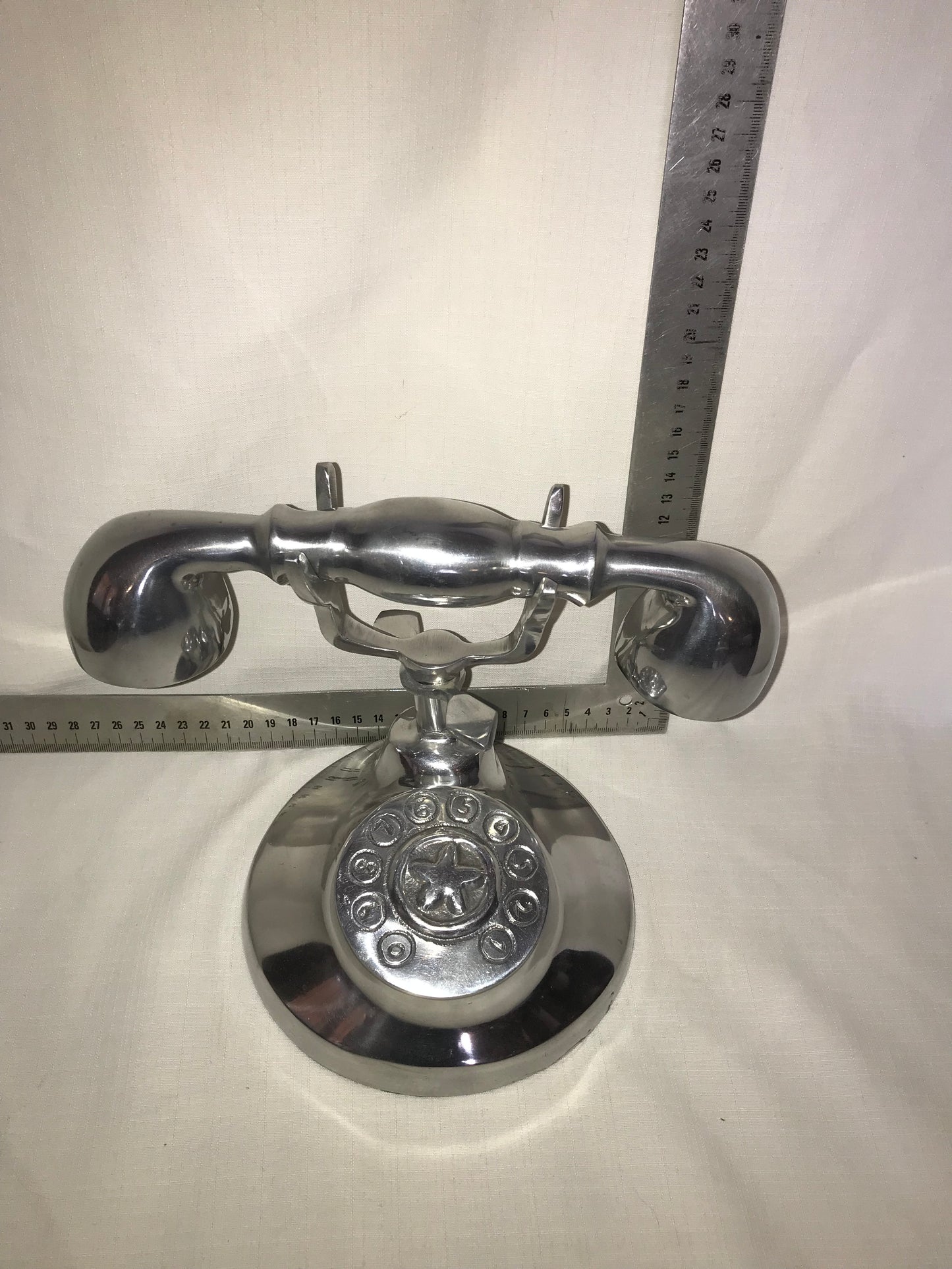 Decorative metal telephone
