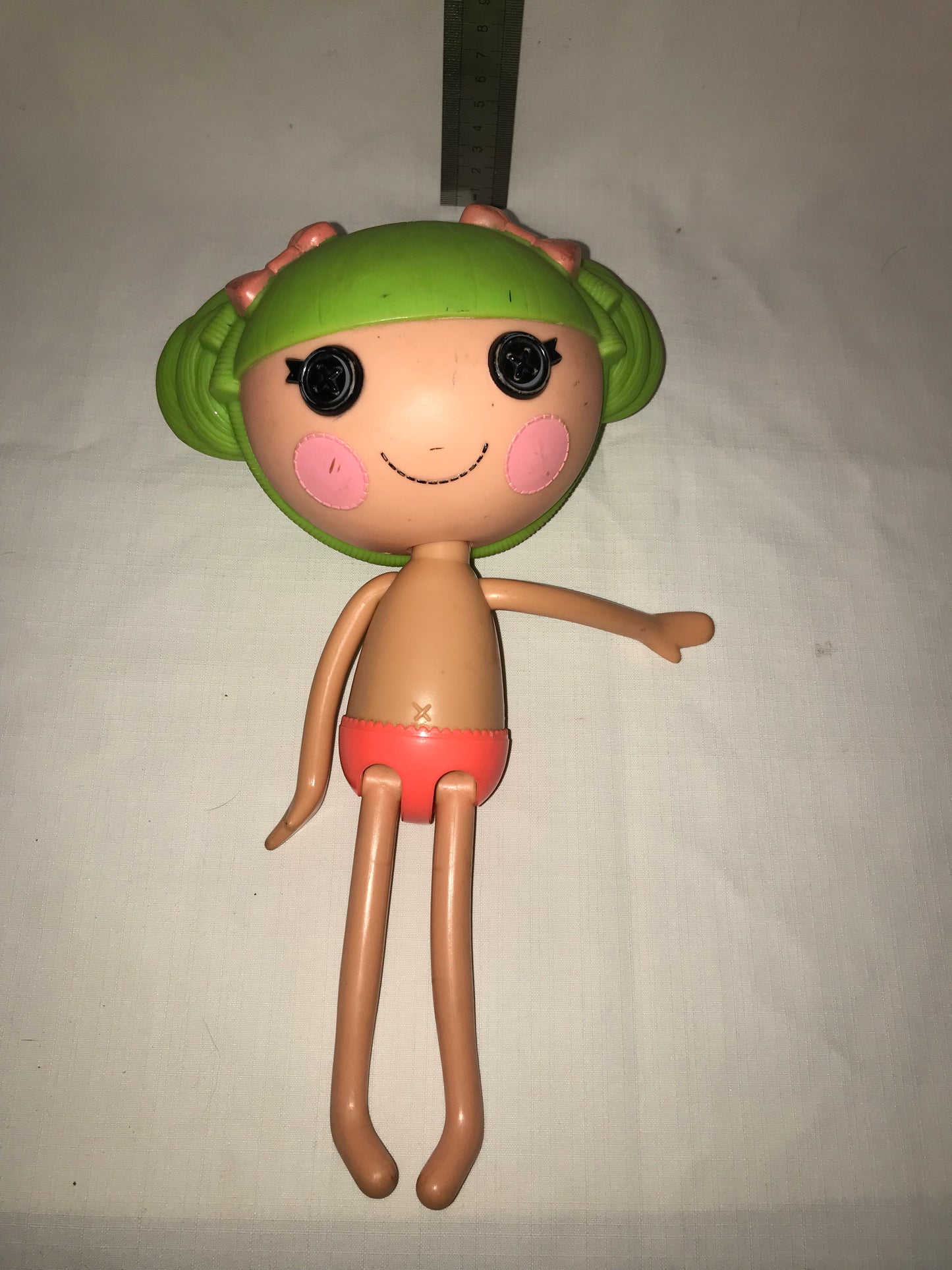 Lalaloopsie doll 36cm with green hair, pre-loved