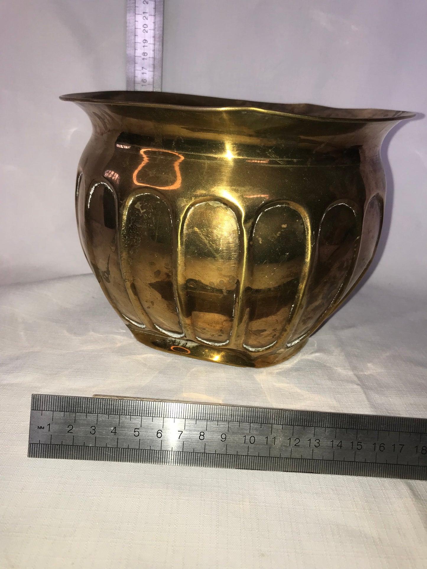 Small brass planter