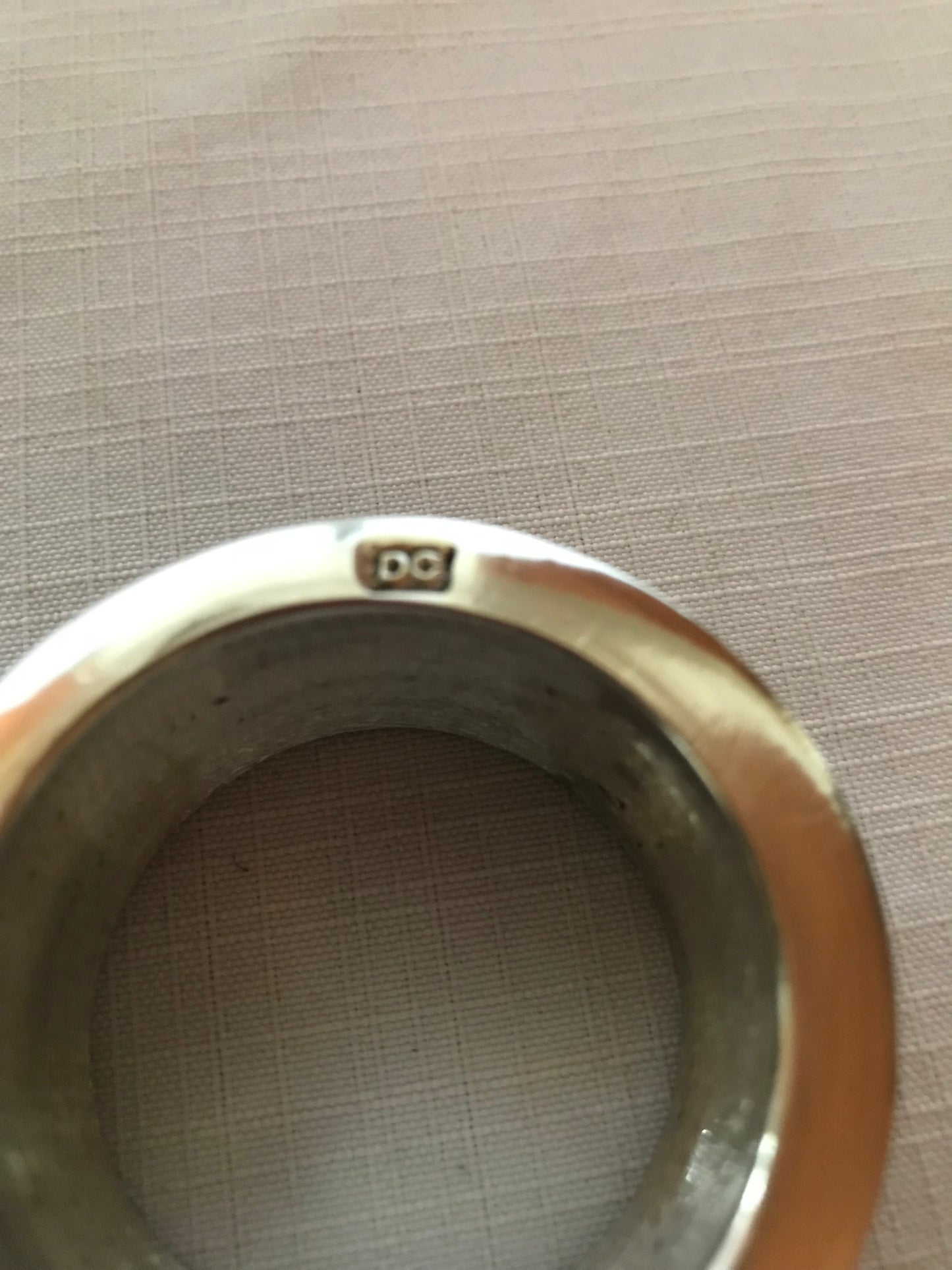 Diana Carmichael 4 metal napkin rings in box