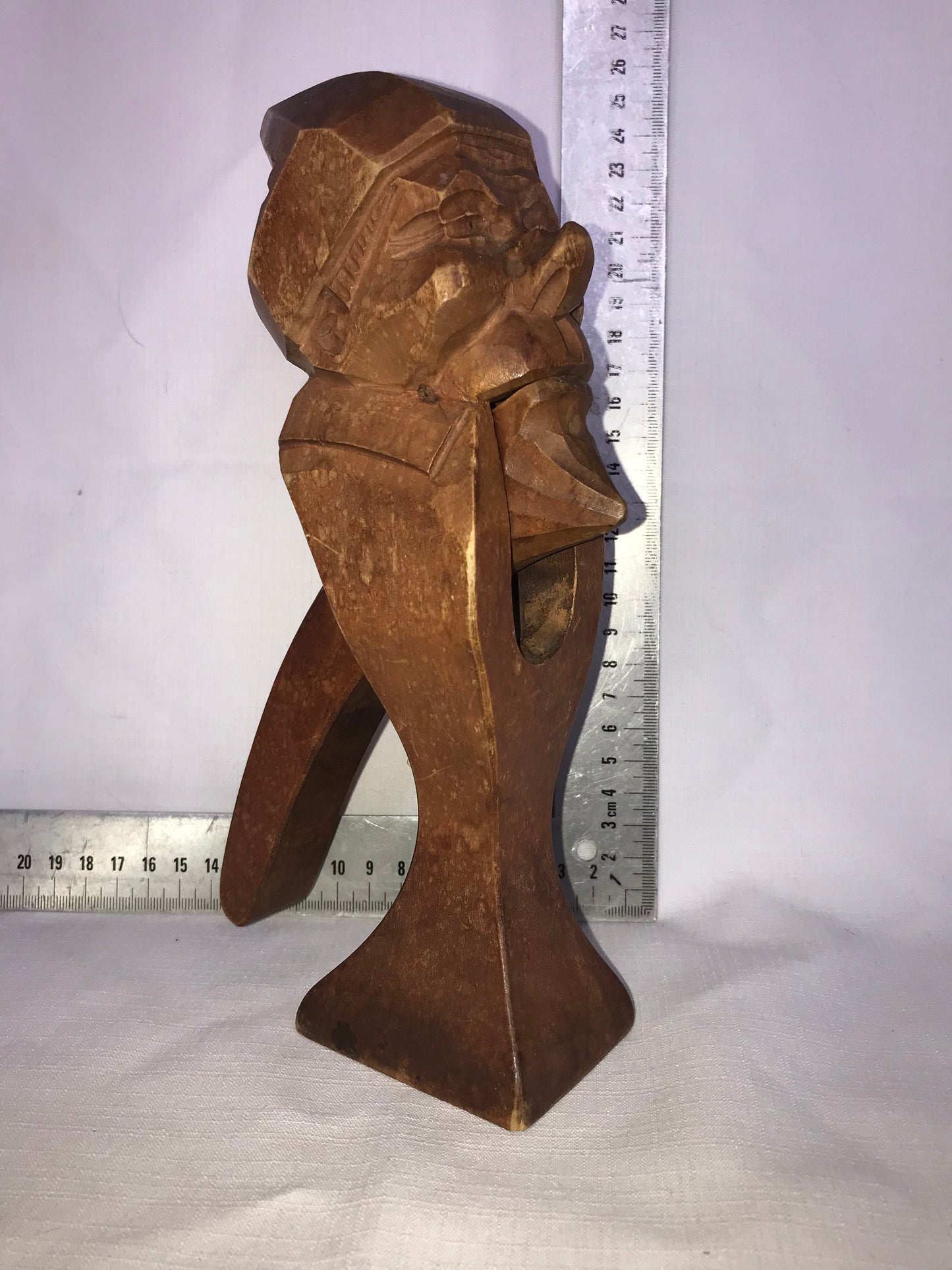 Wooden carved nut cracker