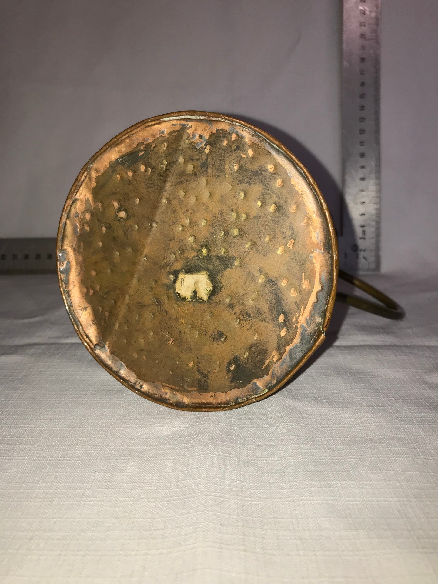 Copper jug with handle