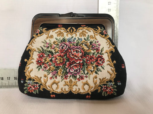 Floral vintage style purse