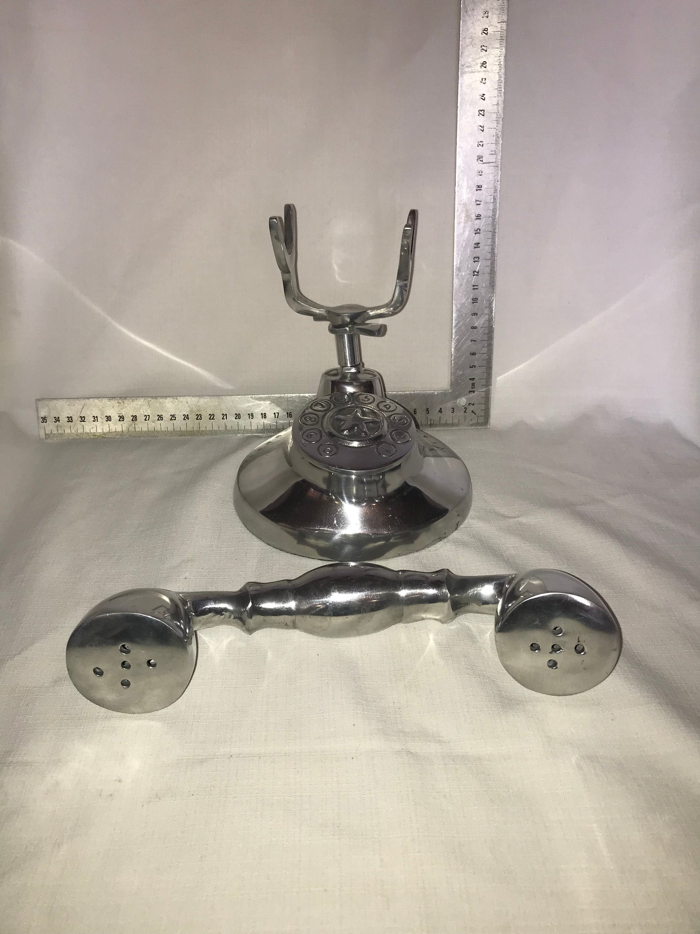 Decorative metal telephone