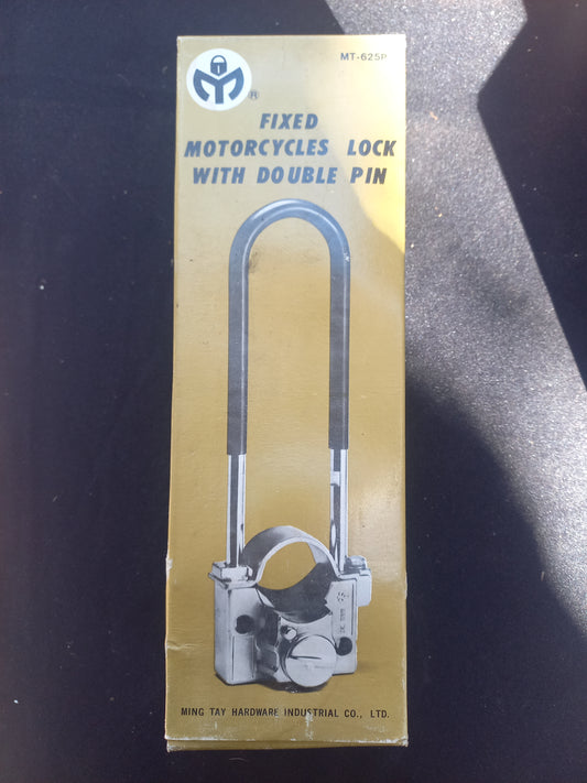 Fixed Motorcycle lock with double pin