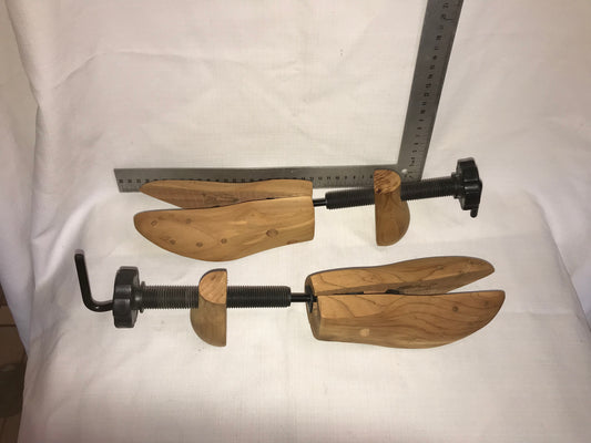 Wooden shoe stretchers